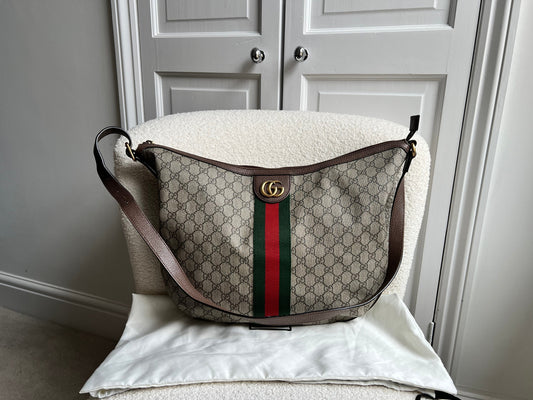 Gucci GG Supreme Ophidia Large Shoulder Bag (RRP £1090)