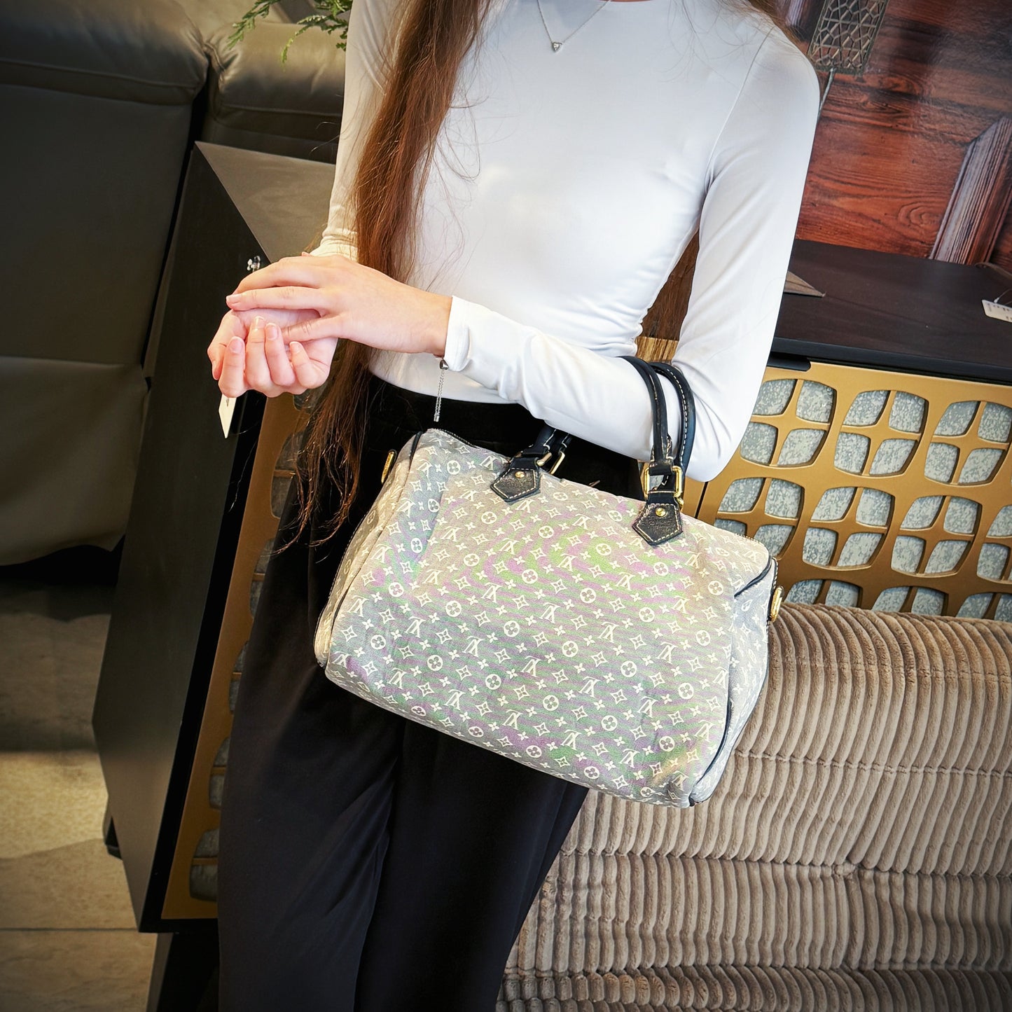 Louis Vuitton Monogram Idylle Speedy Bandouliere 30 TWS