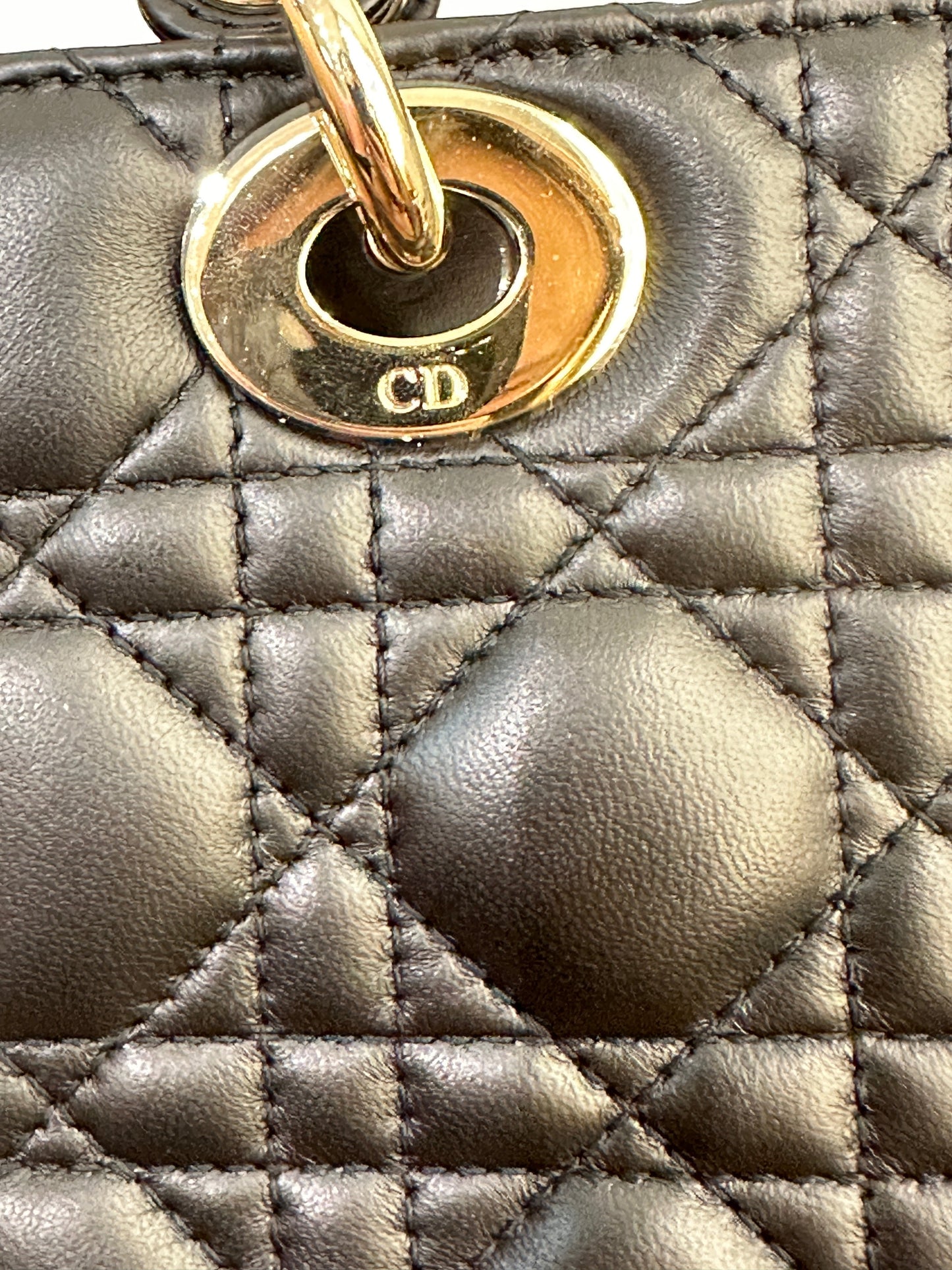 Small Lady Dior My ABCDior Bag Black Cannage Lambskin