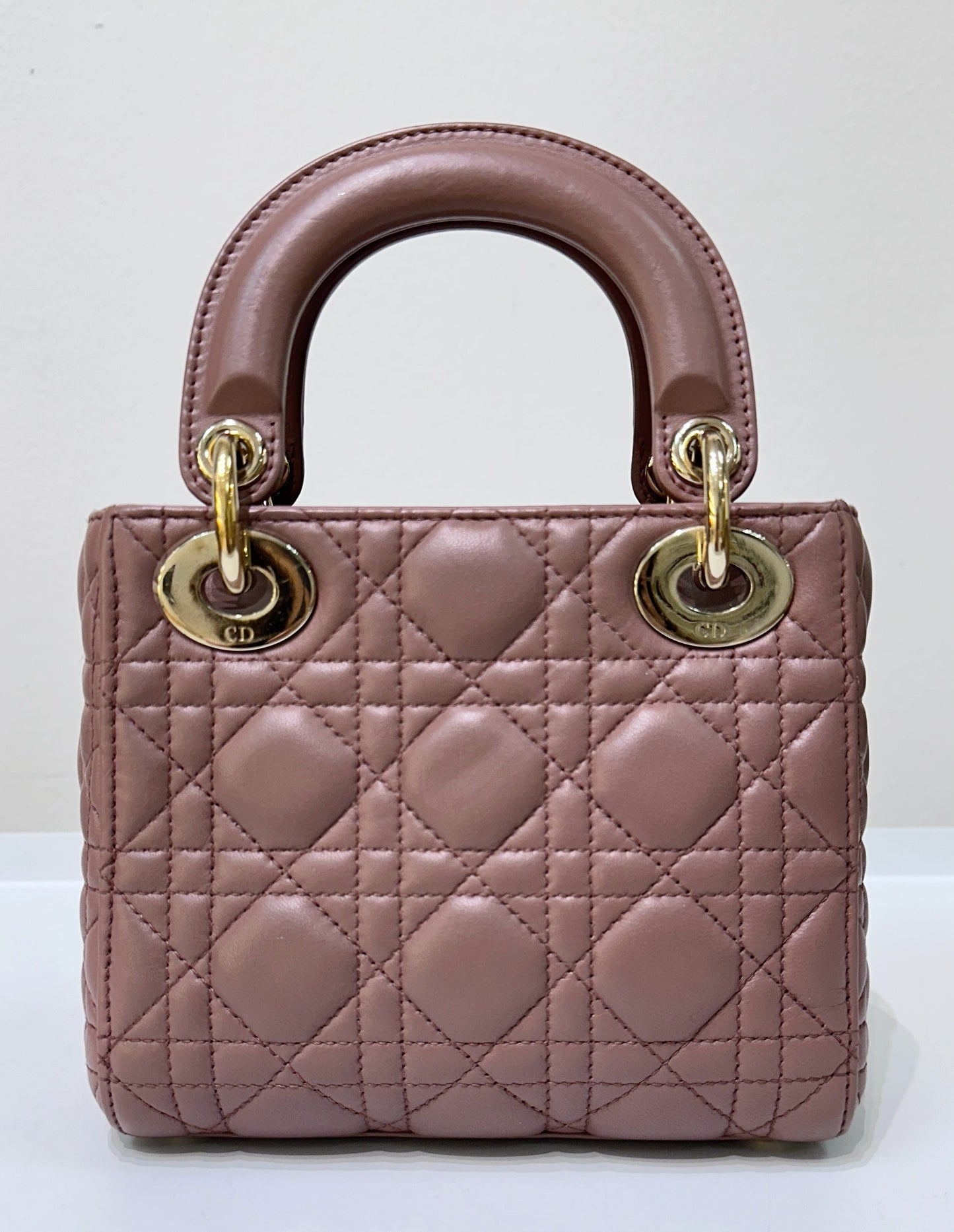 Mini Lady Dior Bag Blush Cannage Lambskin