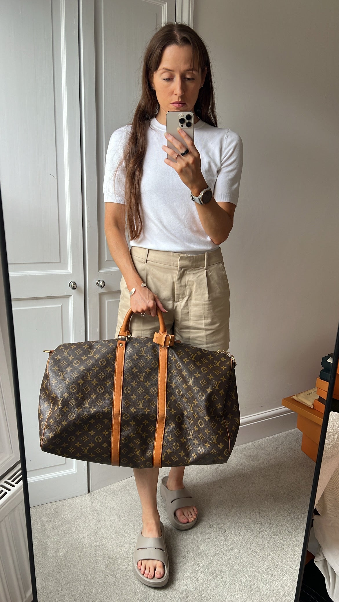 Louis Vuitton Vintage Keepall Bandouliere 55