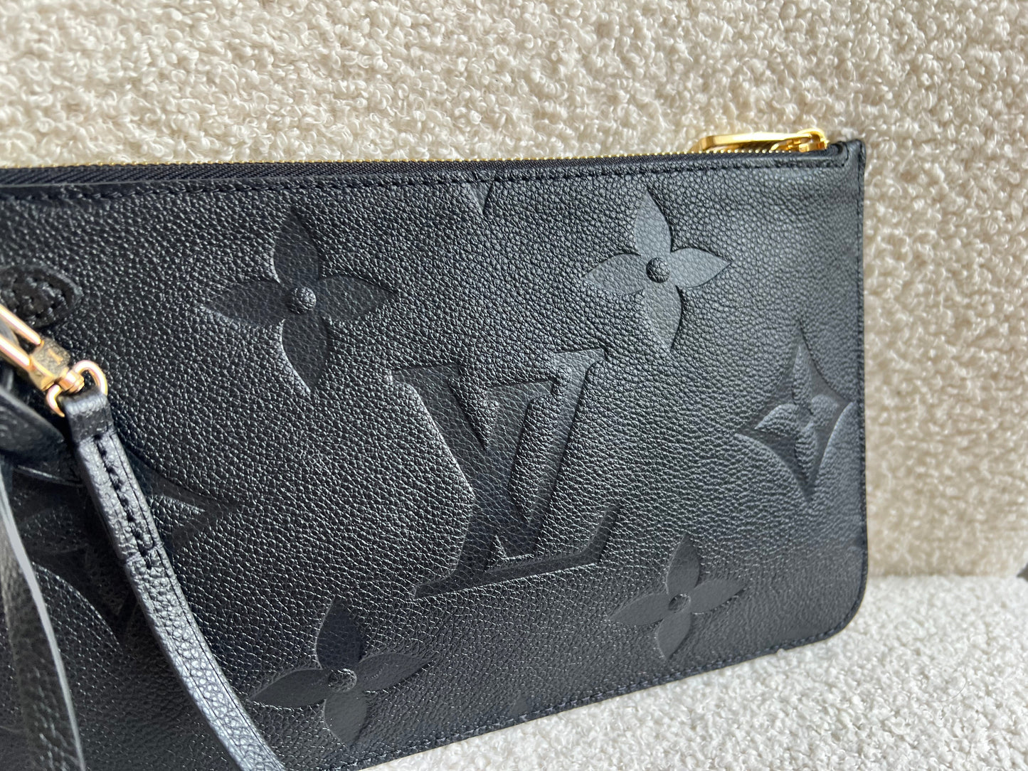 Louis Vuitton Pouch (from Neverfull) Black Empreinte