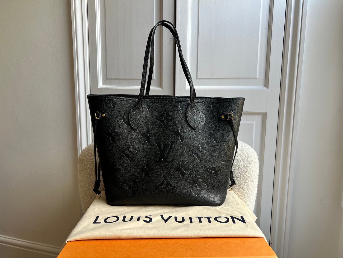 Louis Vuitton Neverfull MM Black Empreinte (RRP £1,980)