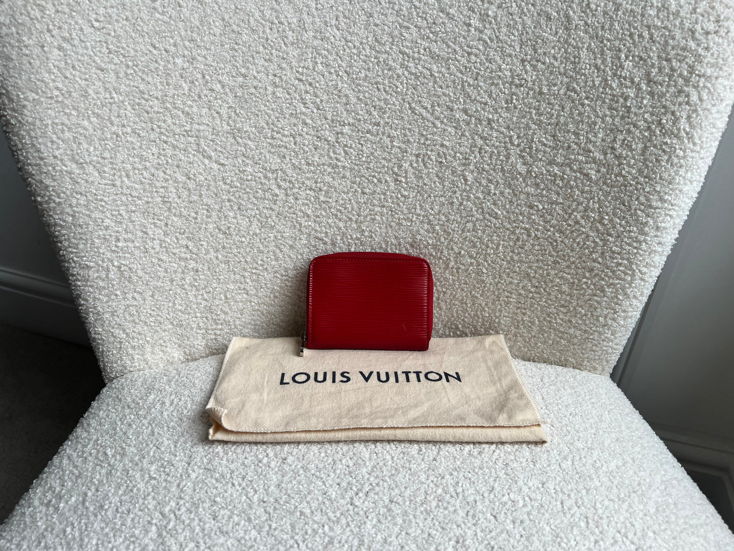 Louis Vuitton Zippy Coin Purse in Red Epi (RRP £390)