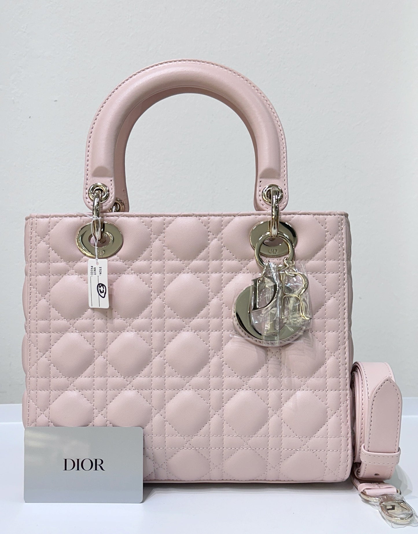 My Lady Medium Lady Dior Bag Pink Cannage Lambskin Flap Bag