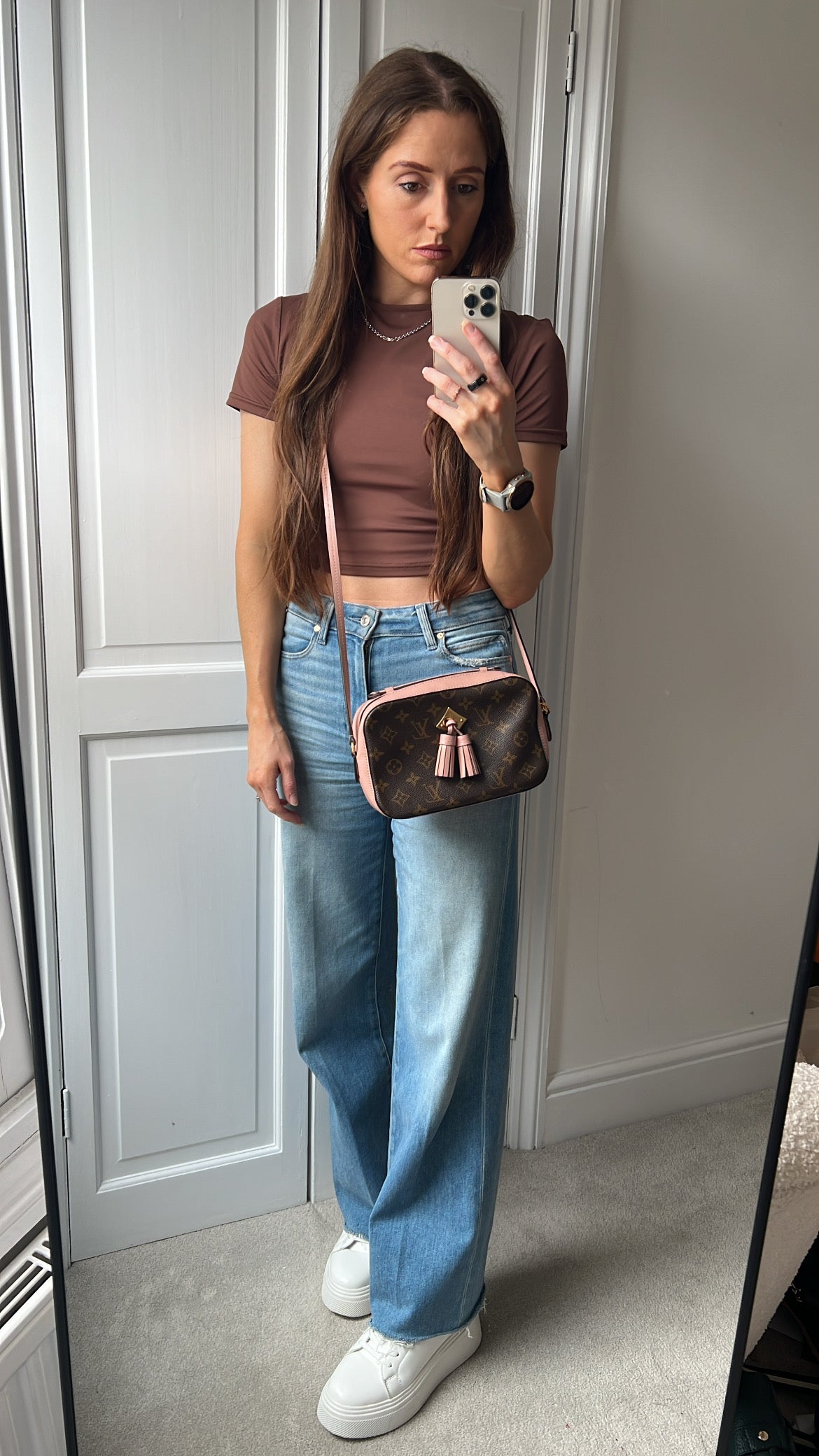 Louis Vuitton Saintonge Monogram Rose Poudre