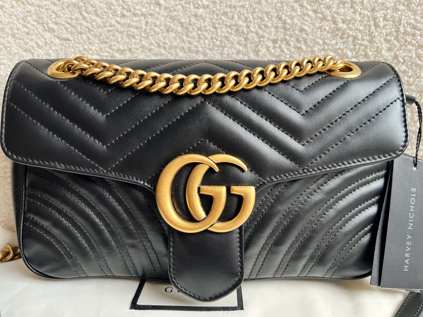Gucci GG Black Marmont Small Shoulder Bag (RRP £2070)