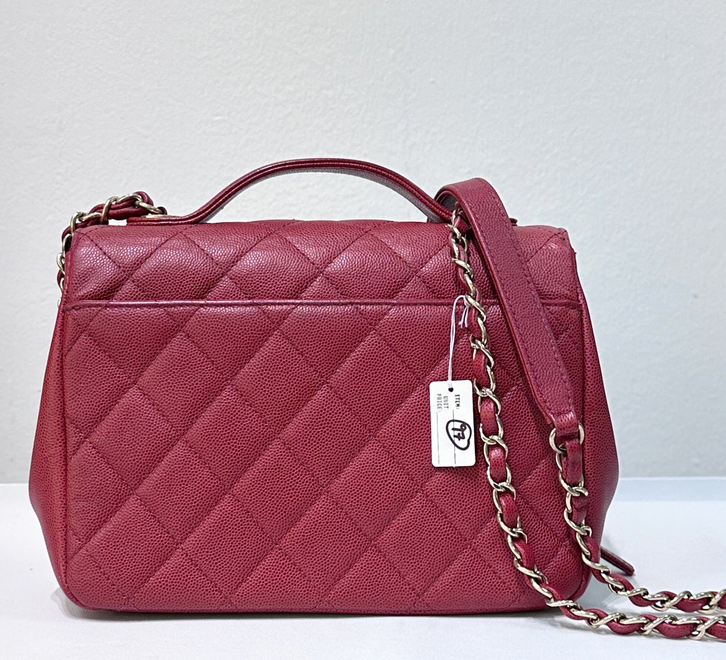 CHANEL Small Business Affinity Bag Red