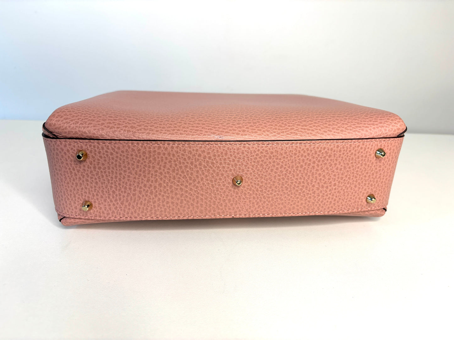 Gucci Interlocking G Top Handle Pink Leather Shoulder Bag - Preloved