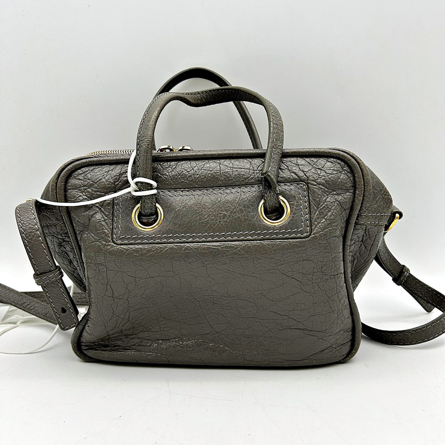Balenciaga Agneau Blanket Square M Bag - Grey Handle Bags, Handbags LA20405