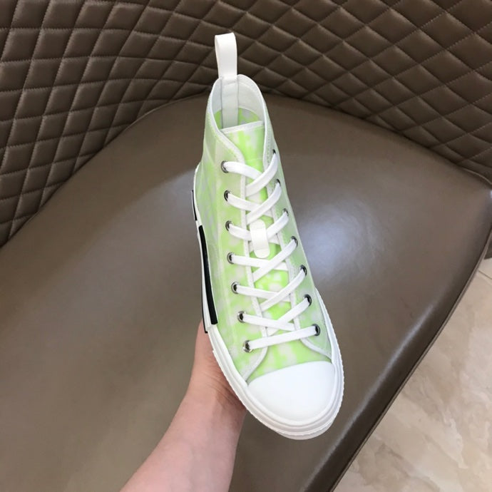 Christian Dior B23 White and Yellow HIGH-TOP SNEAKER
