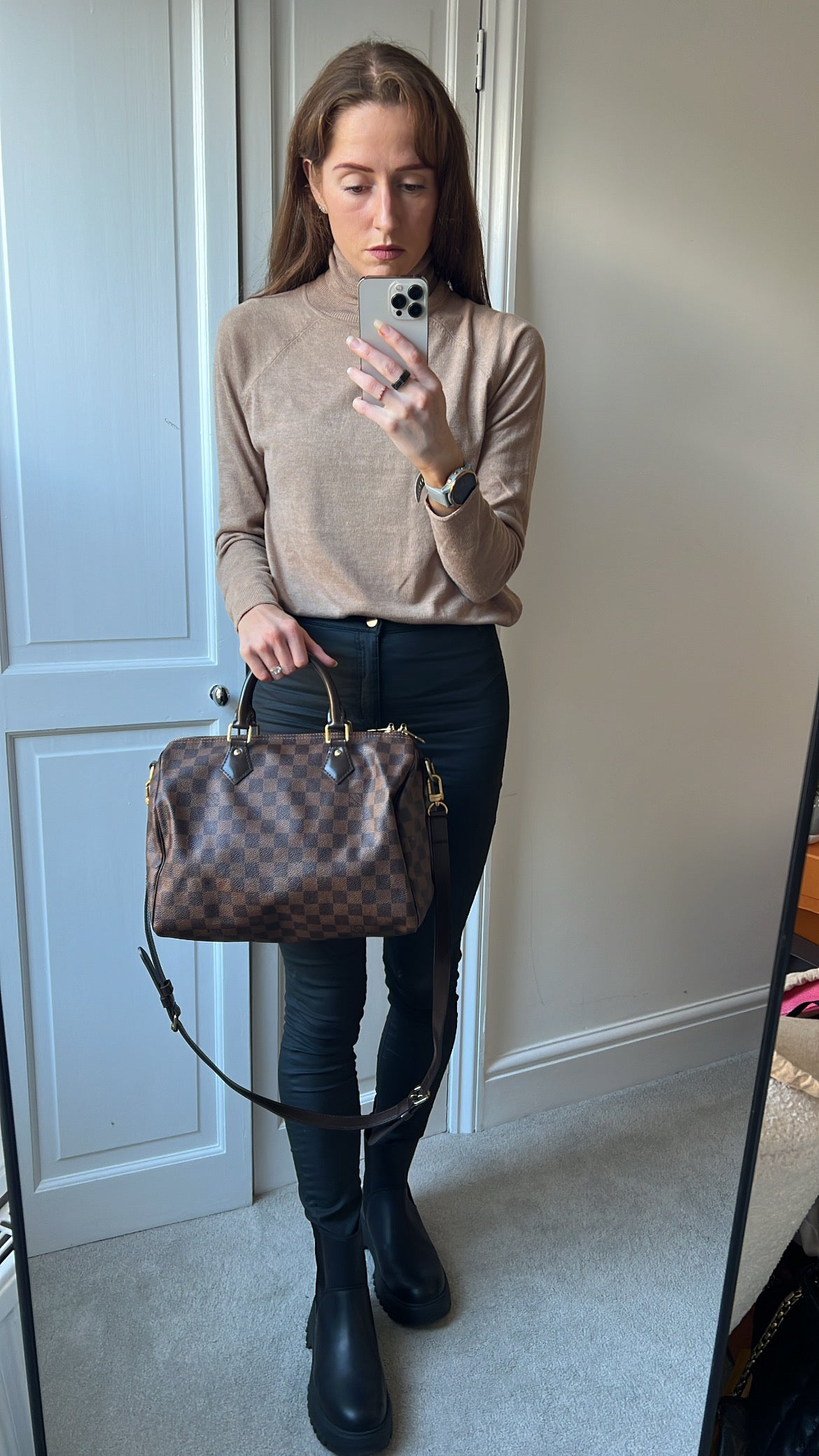 Louis Vuitton Speedy Bandouliere 30 Damier Ebene (RRP £1490)