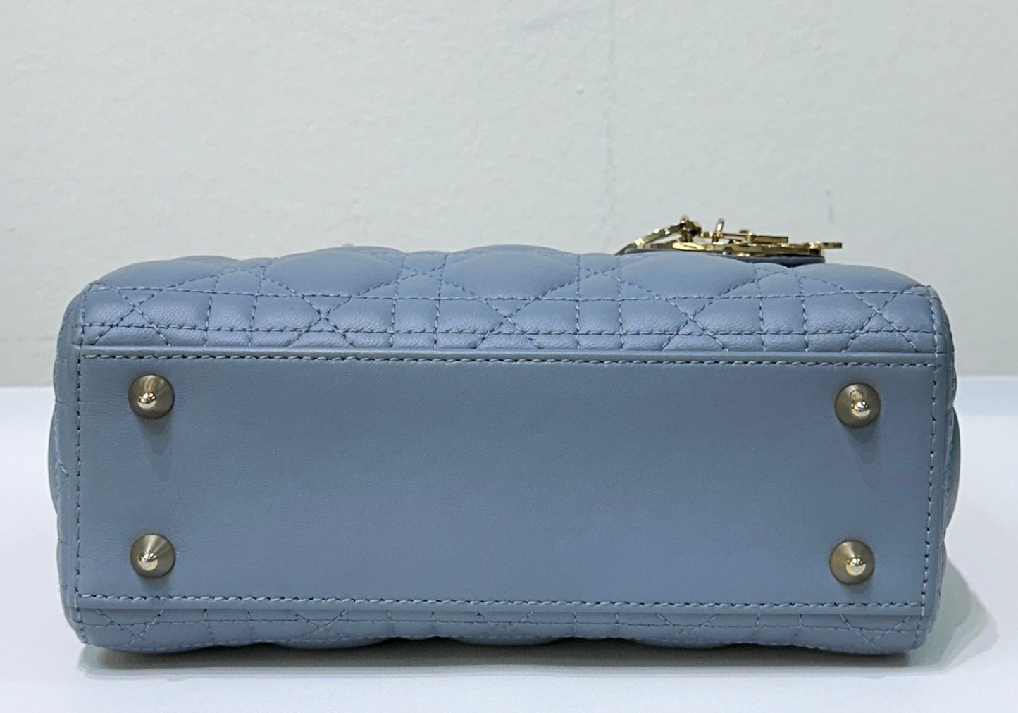 Small Lady Dior My ABC Dior Cannage Lambskin Sky Blue