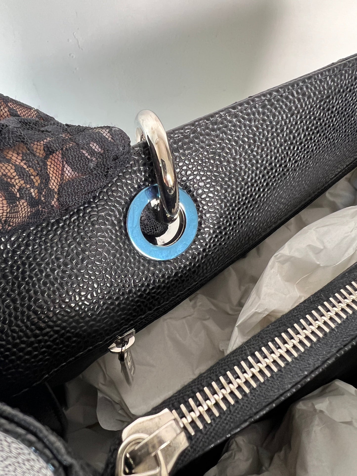 Chanel Large GST Black Caviar Leather Shopping Shoulder Bag