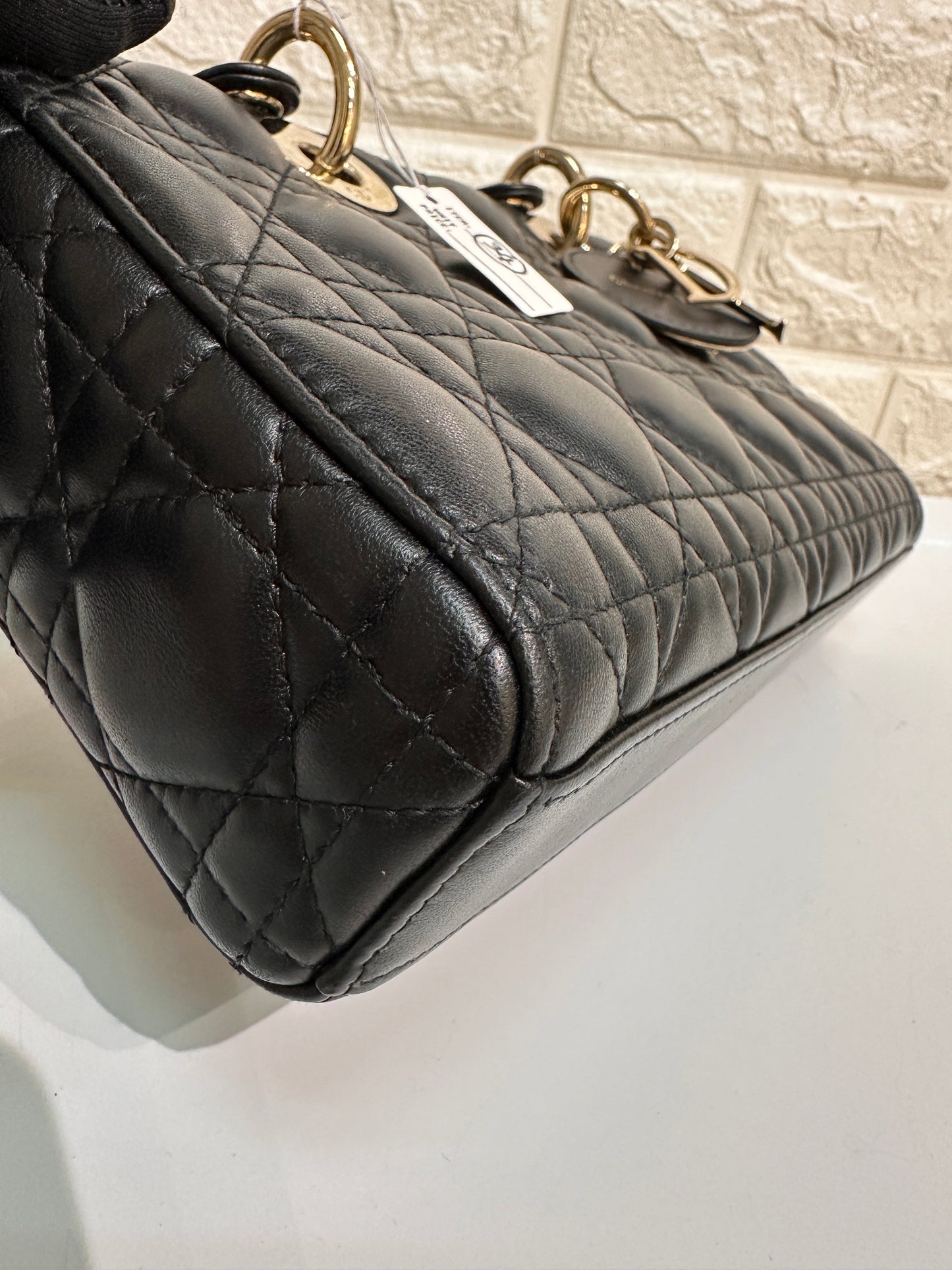 Dior Medium Lady D-Joy Bag Black Cannage Lambskin