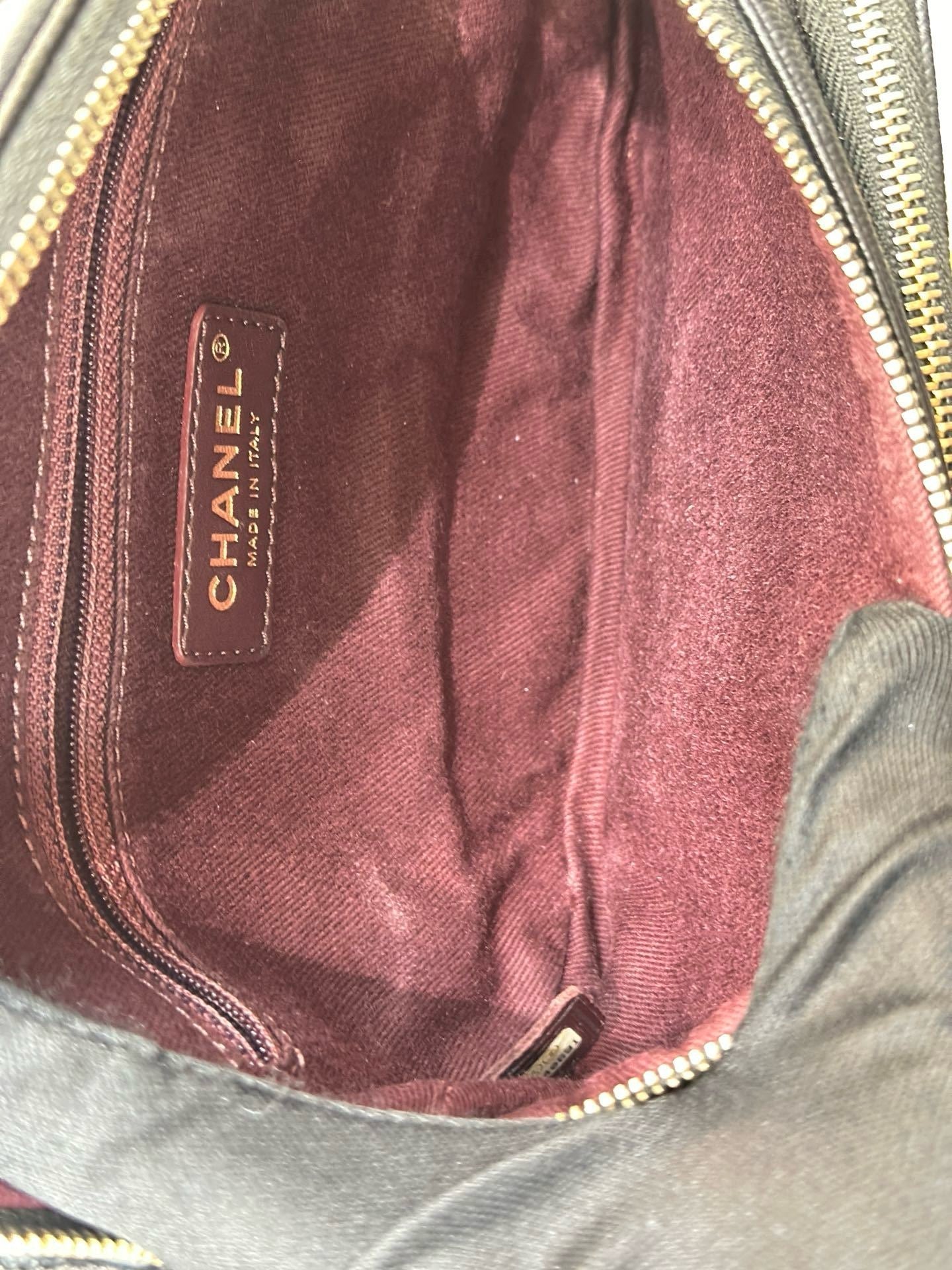 Chanel Black Quilted Caviar Leather Business Affinity Waist Belt Bag (not have card)