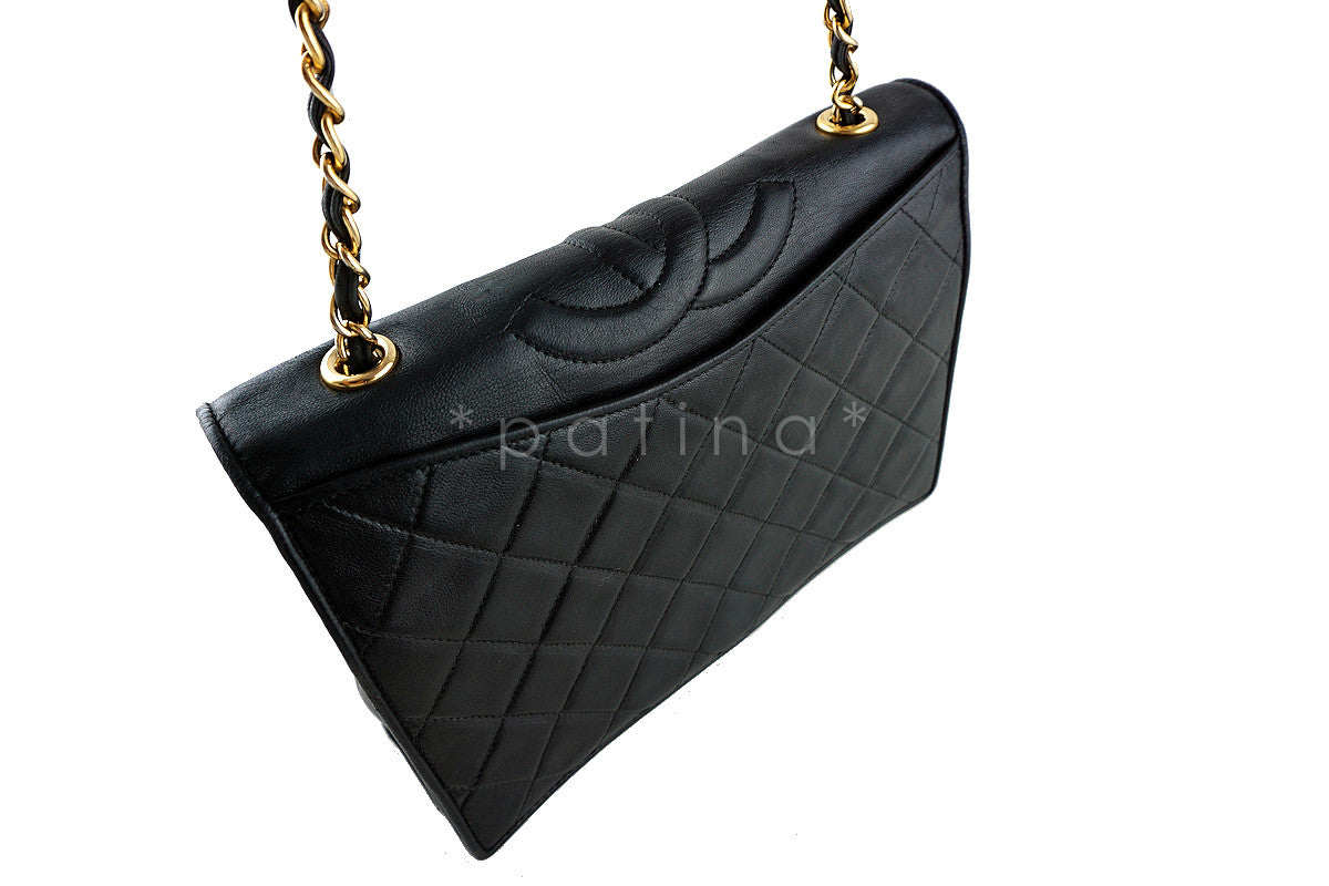 Chanel Black Quilted Vintage Timeless Classic Flap Bag