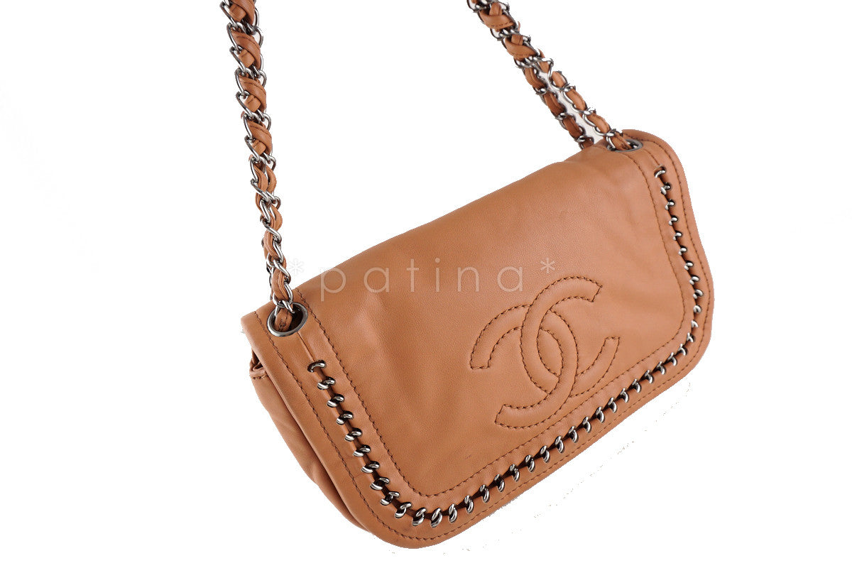 Chanel Camel Beige Classic Luxury Ligne Flap Bag