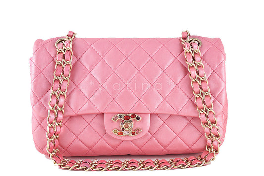 Chanel Limited Pearl Pink Precious Jewel Classic Flap Bag J38