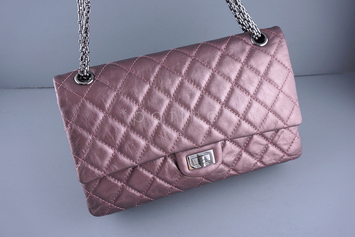 Chanel Metallic Rose Pink 226 Classic Reissue 2.55 Flap Bag
