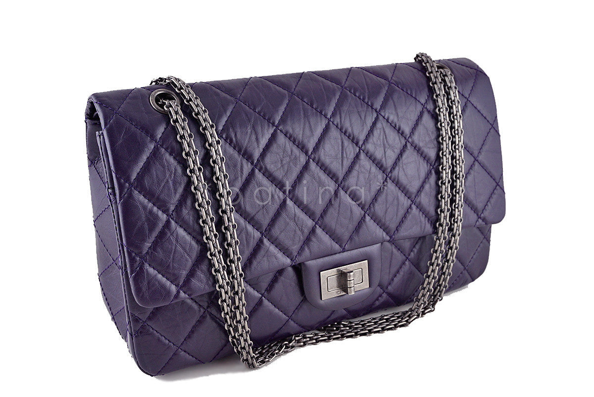 Chanel Reissue 227 Jumbo Flap, Dark Purple 2.55 Classic Bag