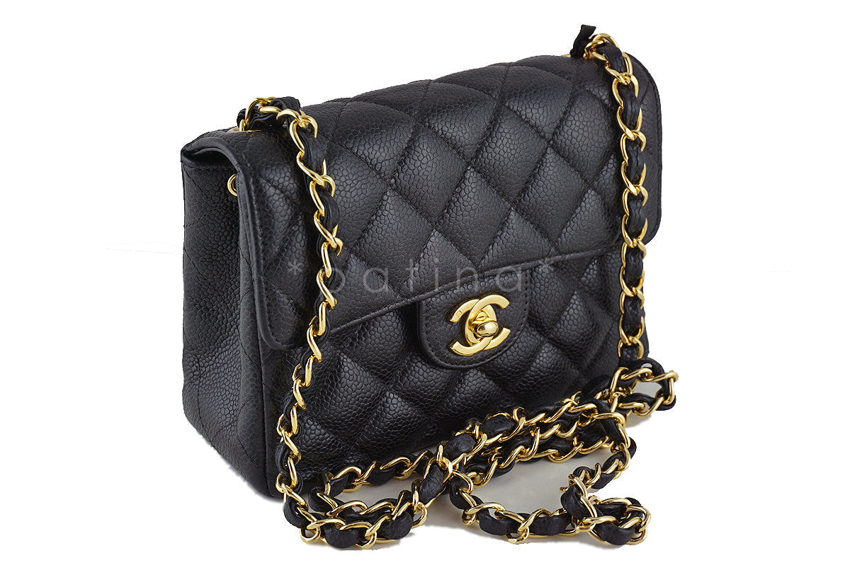Chanel Caviar Mini Flap, Black Classic 2.55 Bag