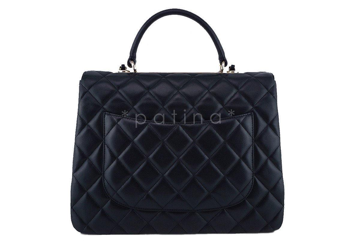 Chanel Black Large Trendy CC Classic Handle Shoulder Tote Bag