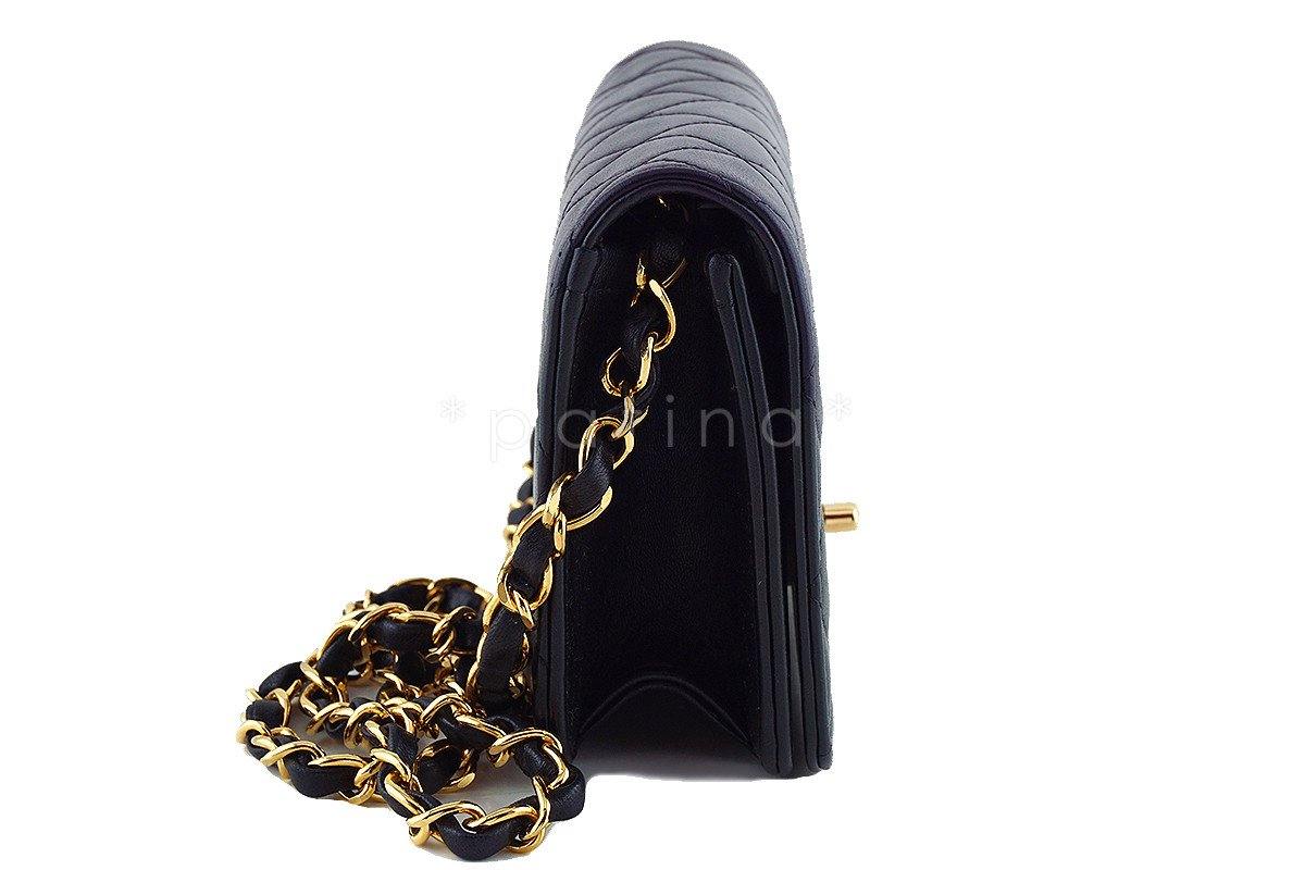 Chanel Vintage Black Timeless Lambskin Classic Flap Bag
