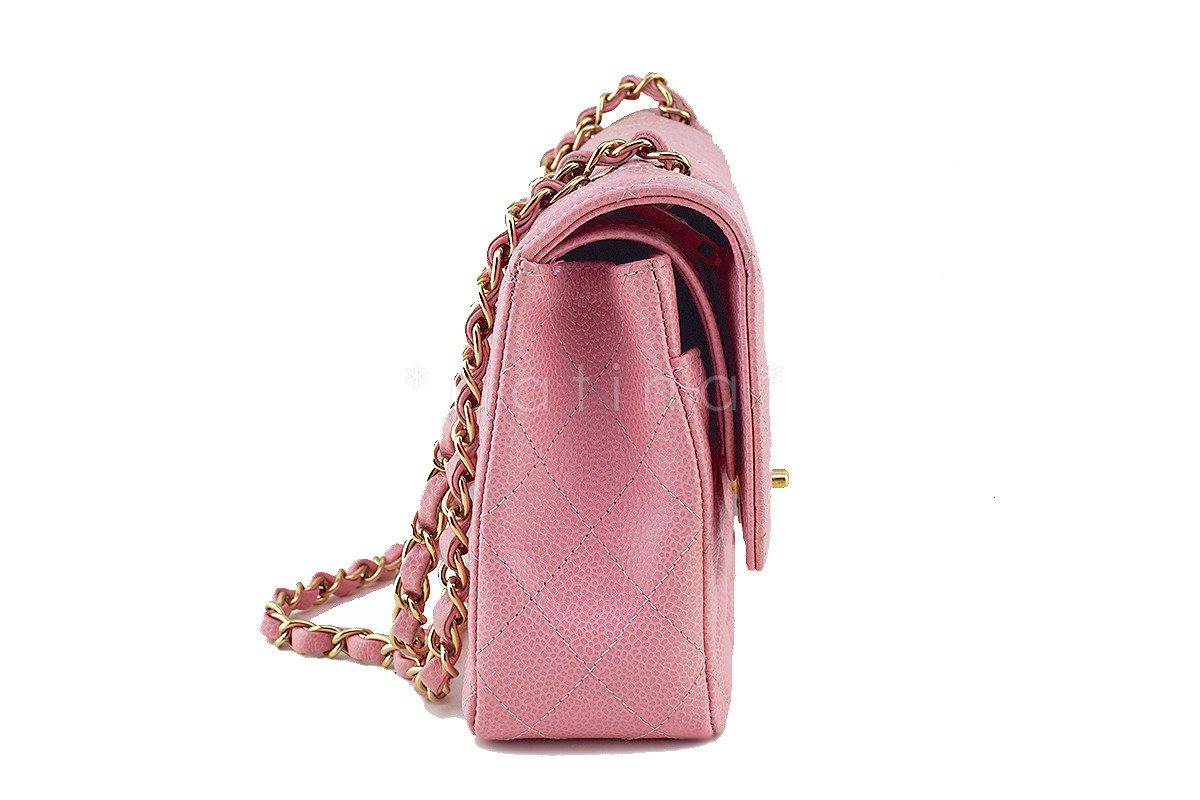 Chanel Pink Caviar Medium Classic 2.55 Double Flap Bag BPI
