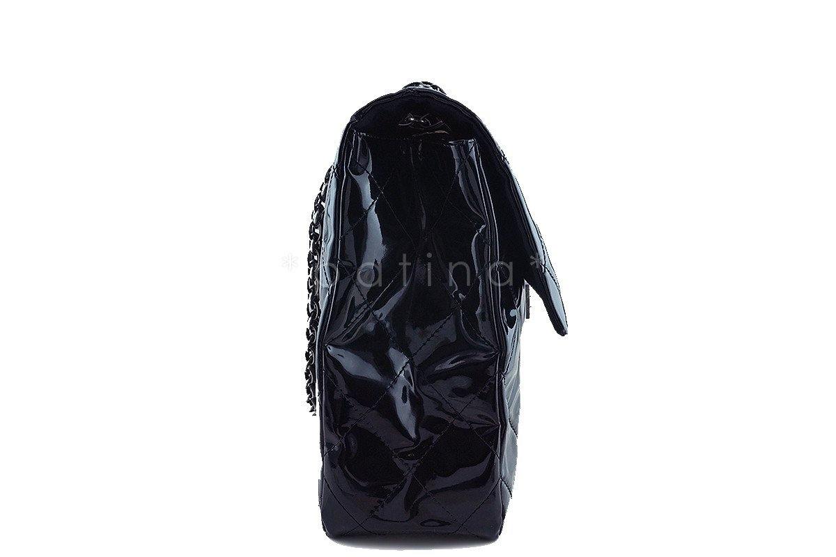 Chanel Black 19in. Black Gigantic Jumbo XXL Reissue Flap Bag