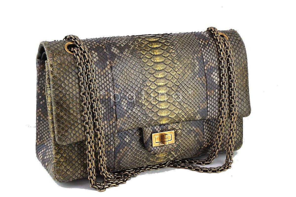 Chanel Limited Gold Python 226 Classic Reissue 2.55 Flap Bag