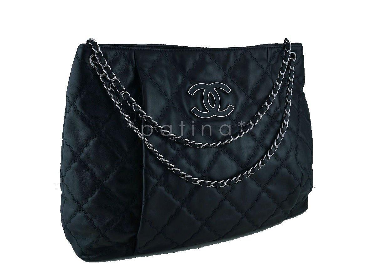 Chanel 16in Black XL Hampton Sensual CC Classic Tote Bag