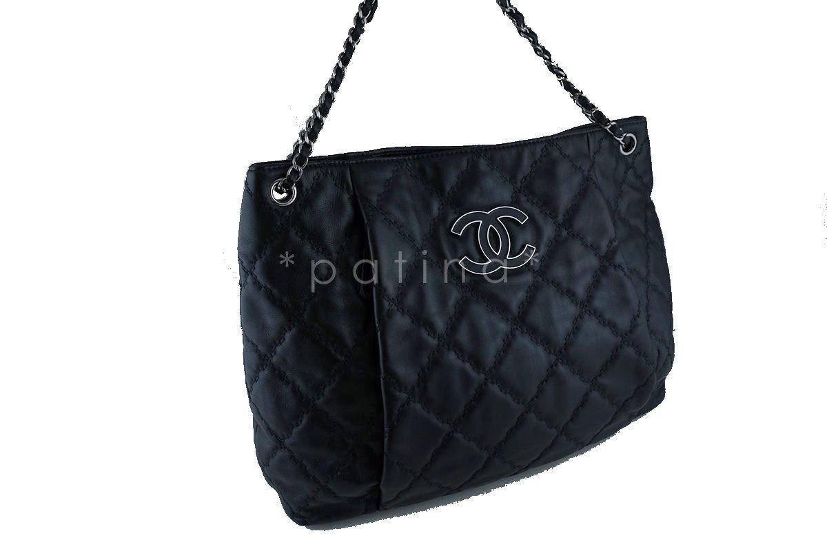 Chanel 16in Black XL Hampton Sensual CC Classic Tote Bag