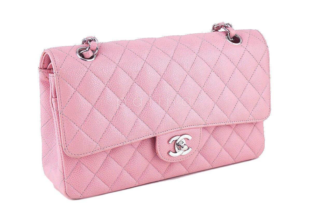 Chanel Pink Caviar Medium Classic 2.55 Double Flap Bag