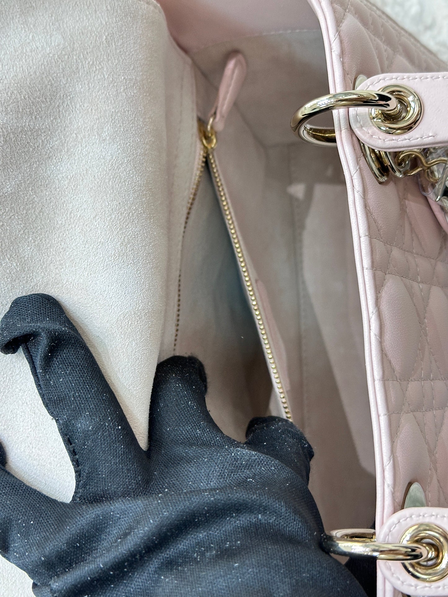 My Lady Medium Lady Dior Bag Pink Cannage Lambskin Flap Bag