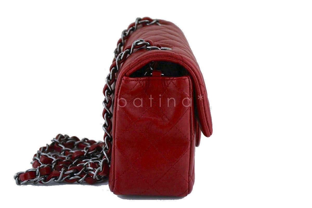 Chanel Red Classic Quilted Rectangular Mini 2.55 Flap Bag