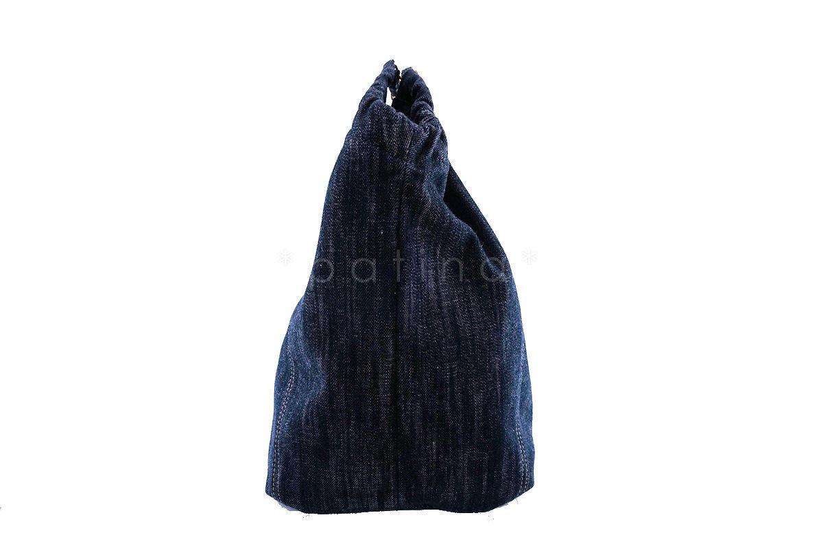 Chanel Dark Blue Denim XL Giant Coco Cabas Tote Bag