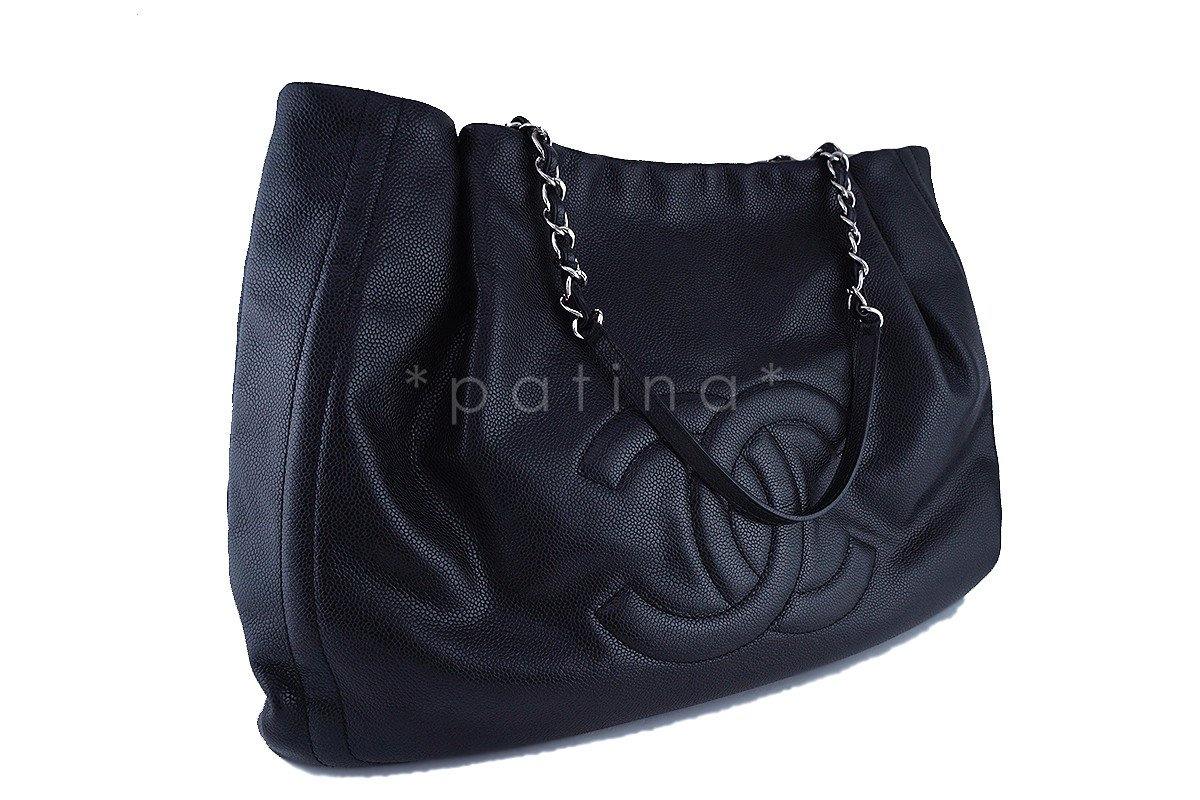 Chanel Black Caviar Timeless Large Shopper Tote Bag