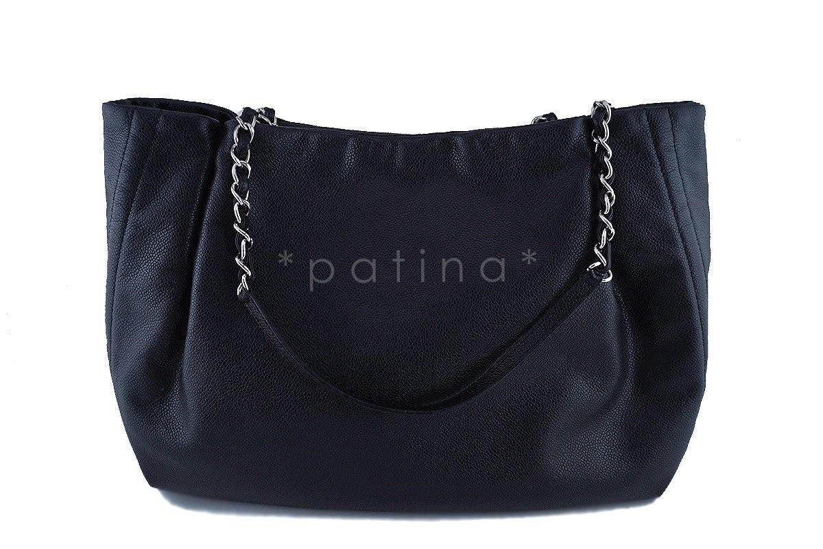 Chanel Black Caviar Timeless Large Shopper Tote Bag