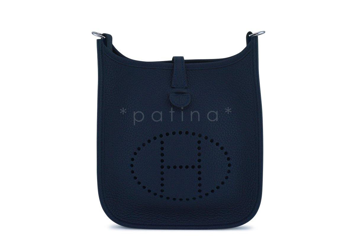 NWT Hermes Navy Blue Bleu Nuit Mini Evelyne 16 TPM Messenger Bag OLY