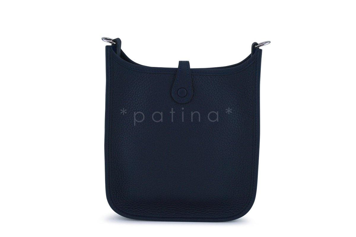 NWT Hermes Navy Blue Bleu Nuit Mini Evelyne 16 TPM Messenger Bag OLY