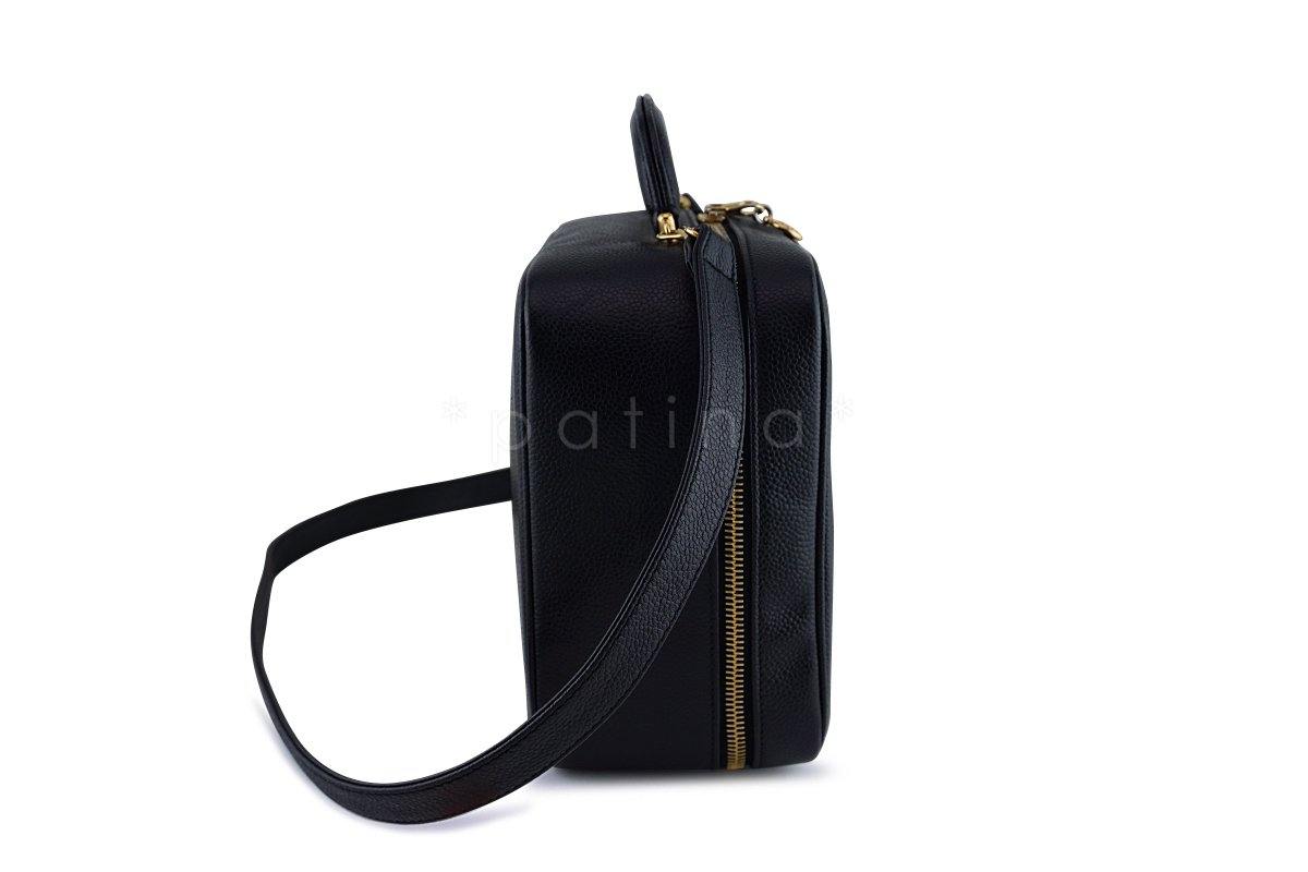 Chanel Black Caviar Classic Vanity Case Bag