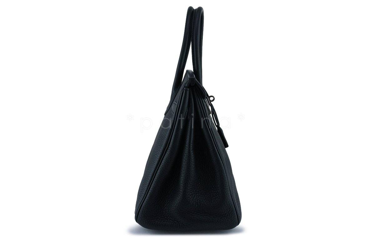 Hermes Black Togo 30cm Birkin Bag PHW