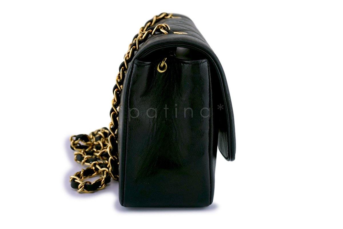 Chanel Black Vintage Quilted Classic "Diana" Shoulder Flap Bag