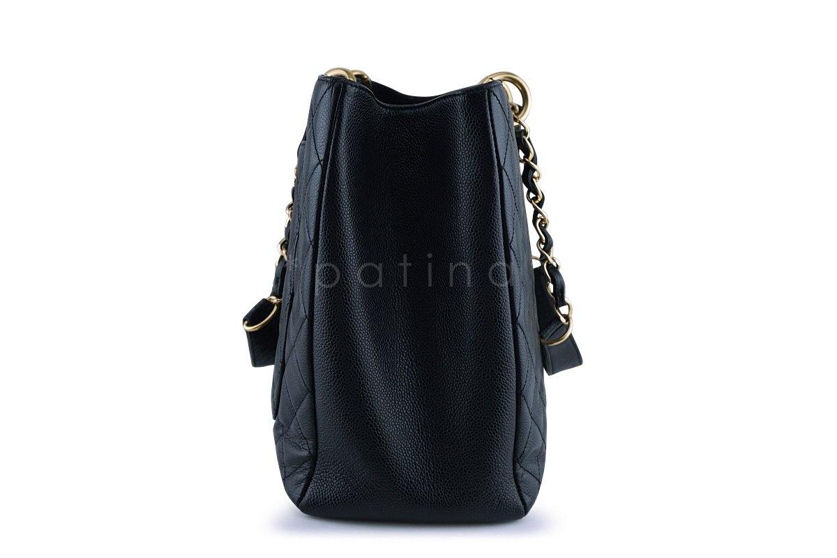 Chanel Black XL Large Classic Grand Shopper Tote GST Bag