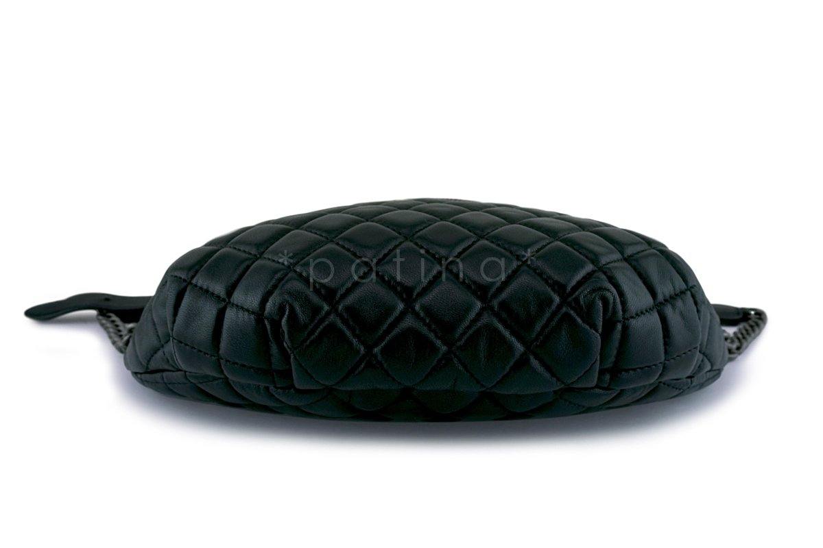 Chanel Black Quilted Classic Fanny Pack Bag RHW