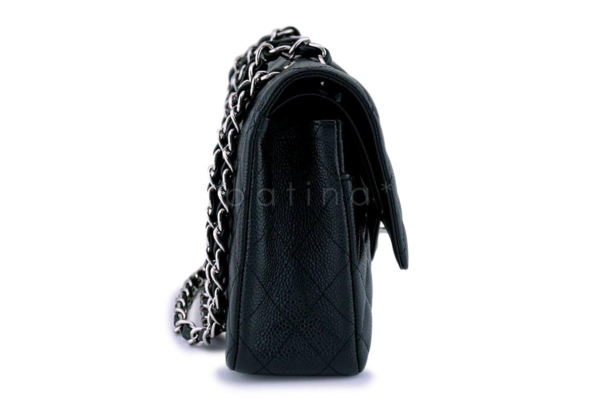 Chanel Black Caviar Medium Classic Double Flap Bag SHW