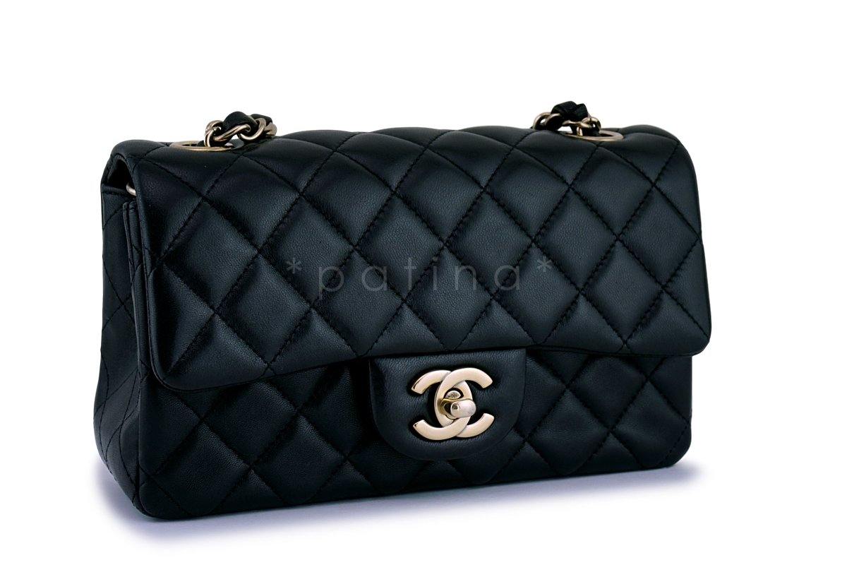 Chanel Black Classic Quilted Rectangular Mini Flap Bag