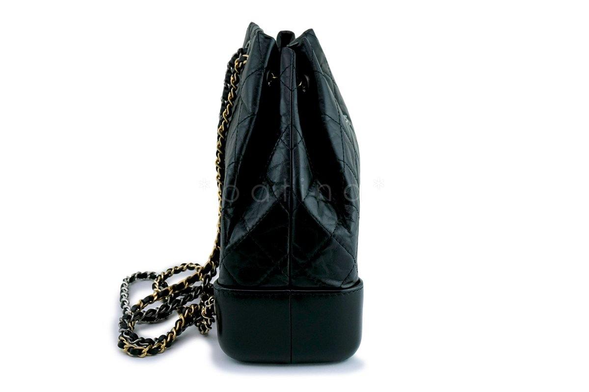 NIB Chanel Black Gabrielle Backpack Small Bag