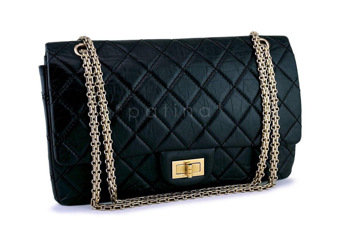 Chanel Black Reissue Large 227 2.55 Classic Flap Bag